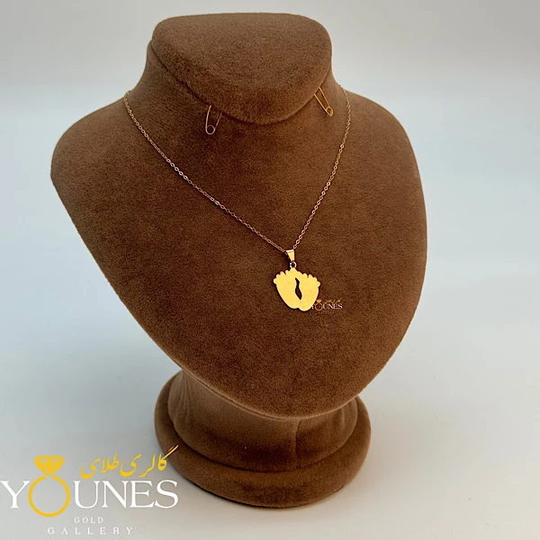 آویز پا طلا لیزری